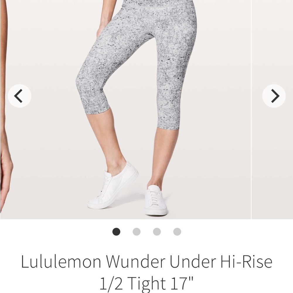 Lululemon Athletica Gray Cropped Leggings